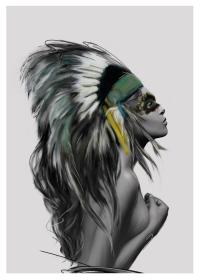 Posters Headdress – Linn Wold – 50 x 70 cm